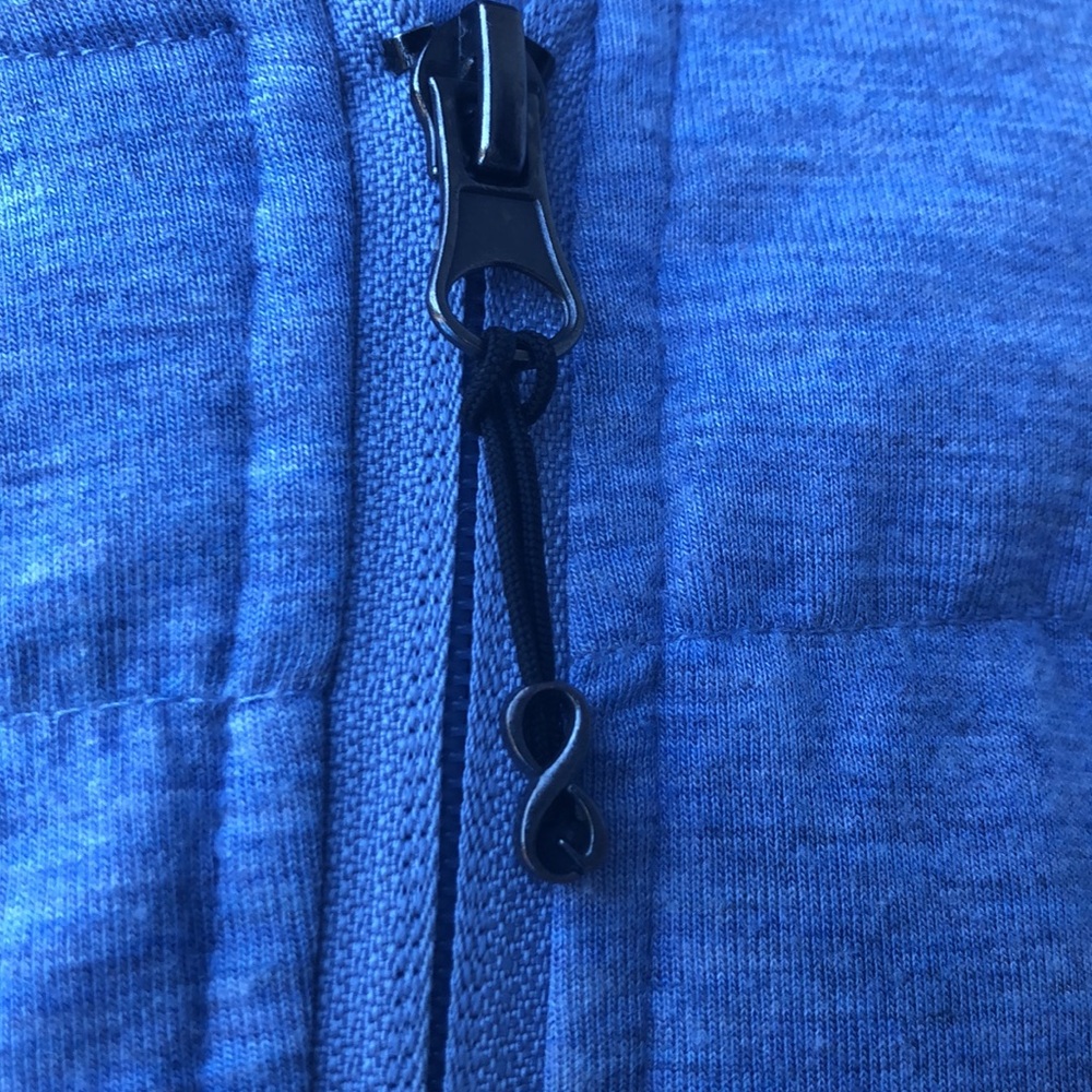 Blanc Noir Blue Hooded Vest - Picture 4 of 7